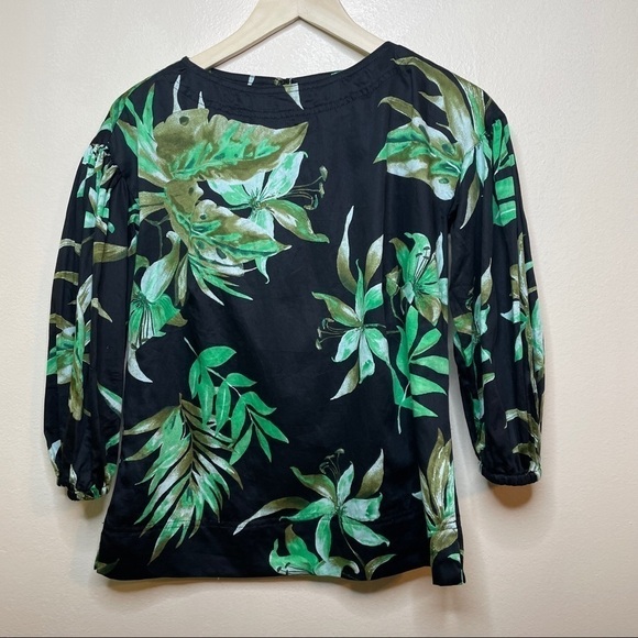 Lauren Ralph Lauren Floral Leaf Print Blouse - Picture 1 of 8